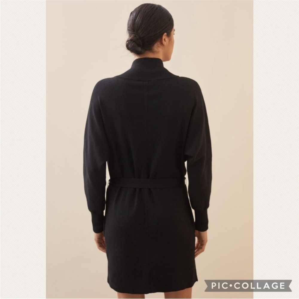 Anthropologie Daily Practice Polo Knit Mini Dress in Black (Price Firm) - Picture 3 of 8
